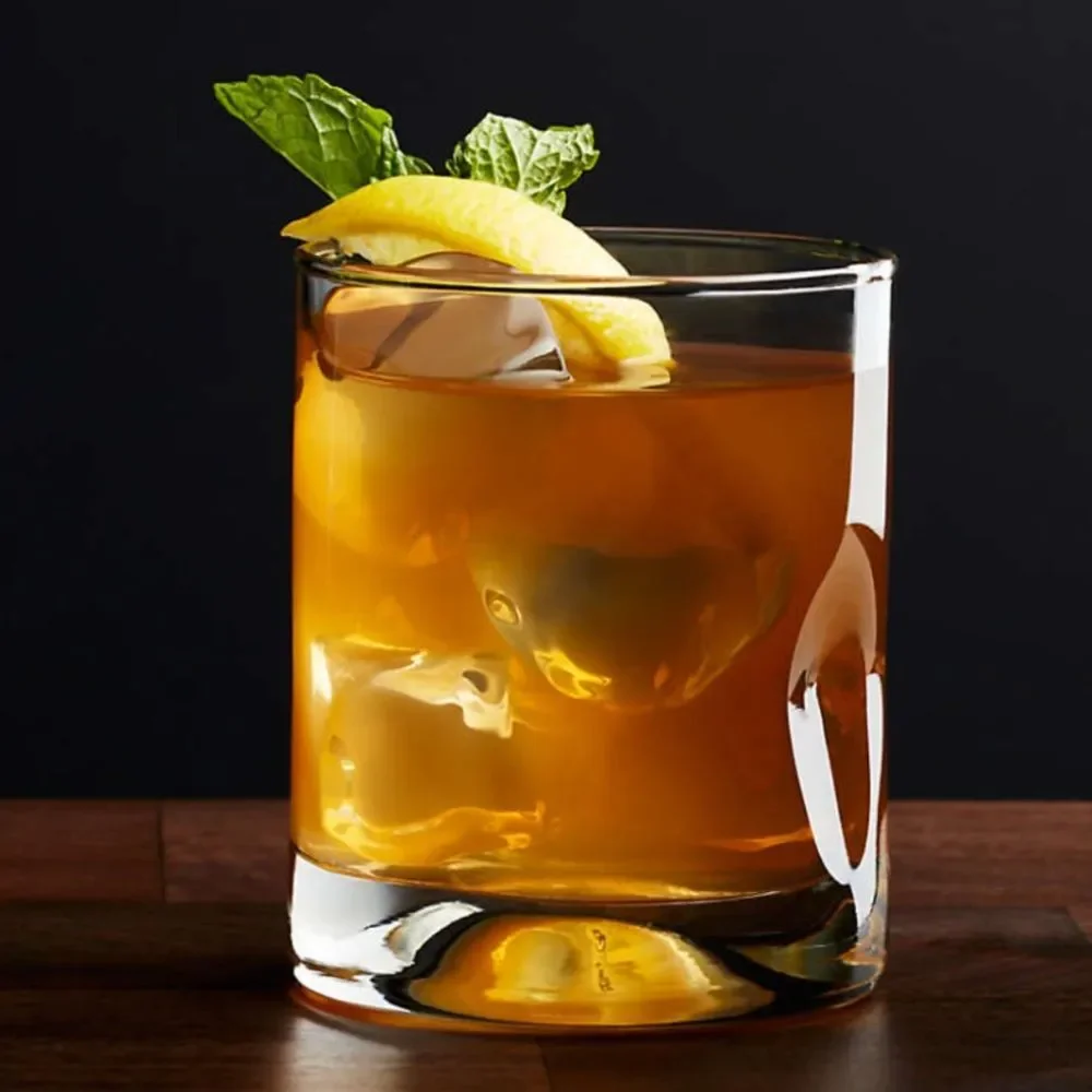 Crate&Barrel Impressions 12-Oz. Double Old-Fashioned Glass Set of 4 NWT